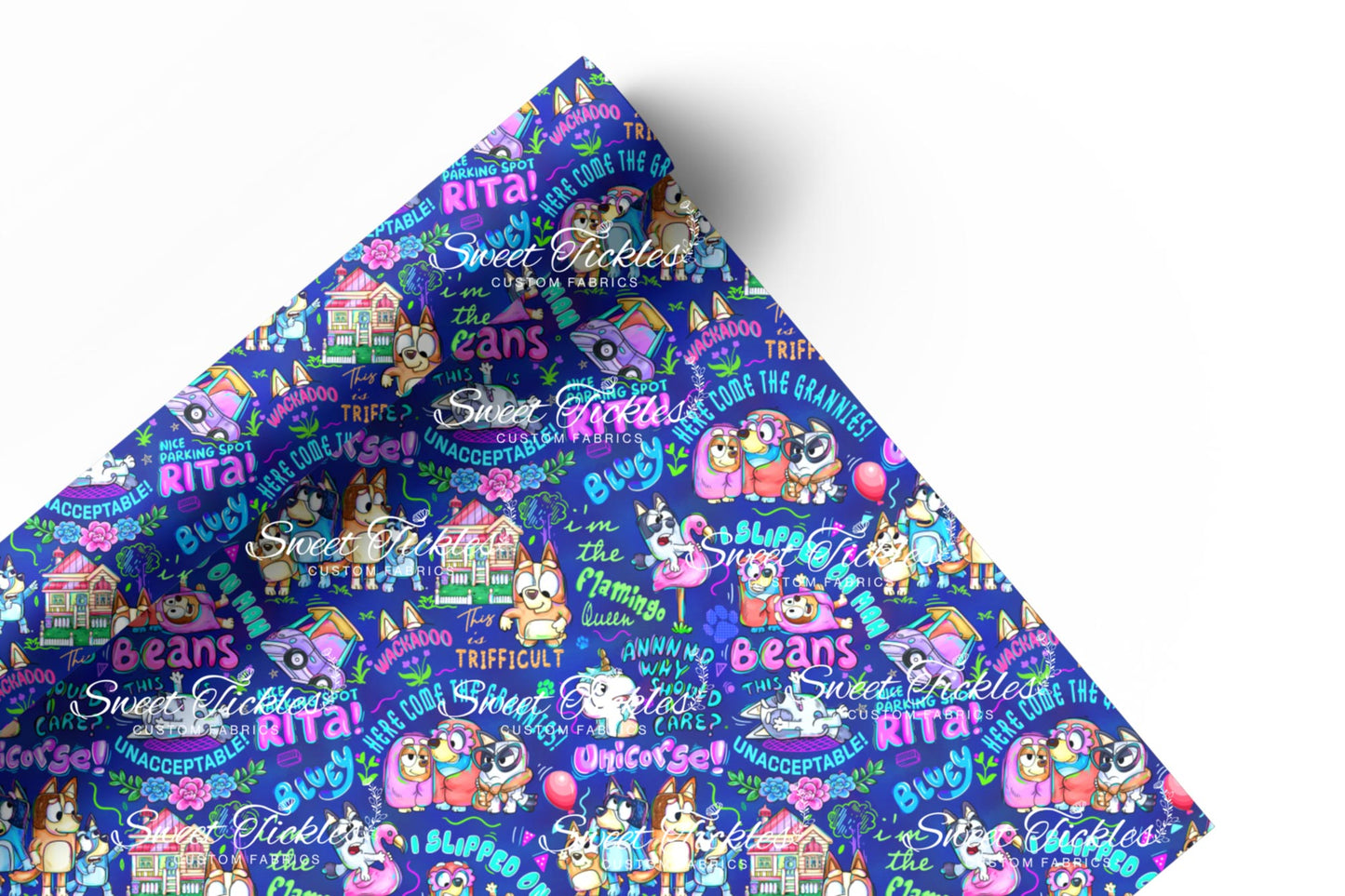 Retail R64- Smooth and Textured Vinyl- Once Upon an ONesie- Dark Blue(Words) Main