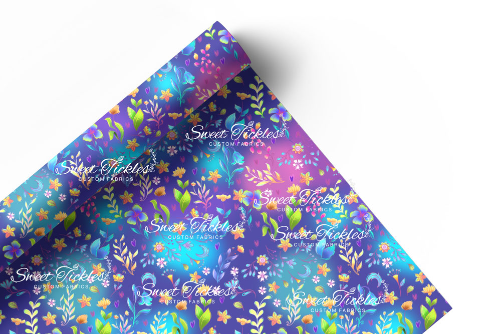 Preorder R72 The Magic Mirror-Flowers Coordinate- Dark Blue Vinyl