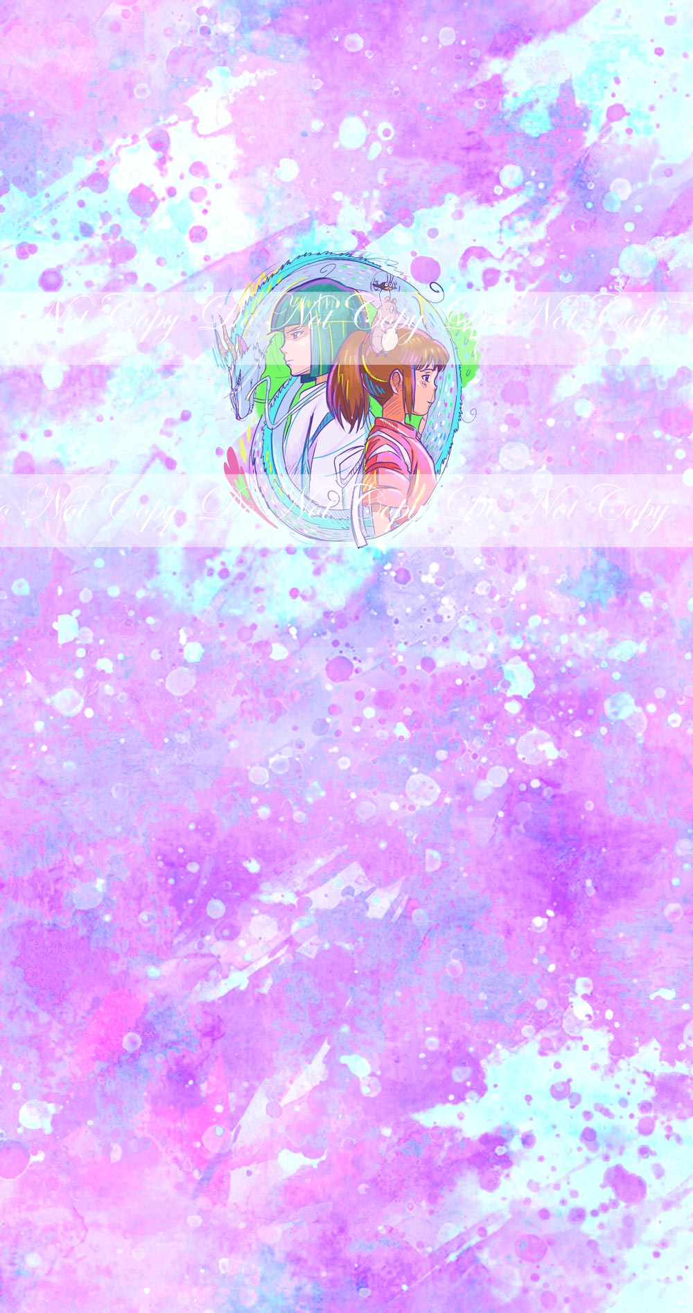 Preorder R57 -Anime Round -(Boy and Girl ) Purple Panel