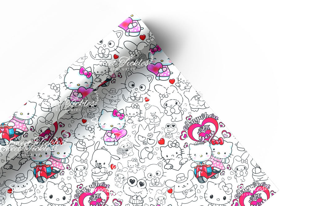 RETAIL R31 Anywhere With You-Semi Color- Black and White- VINYL/FAUX LEATHER