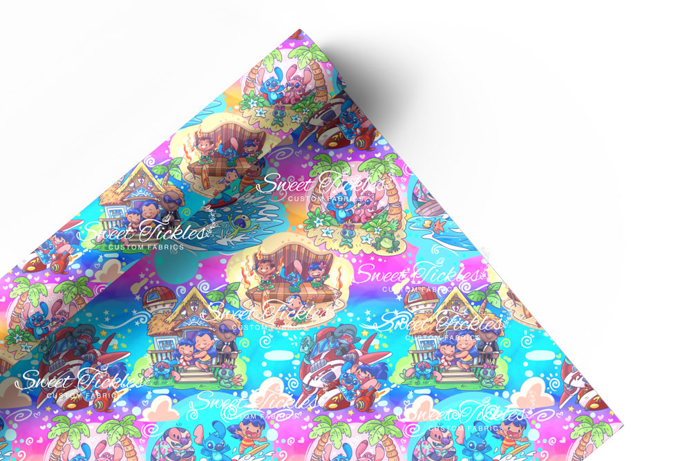 Preorder R71 Ohana Means Family-Big Island - Blue/Pink- Vinyl