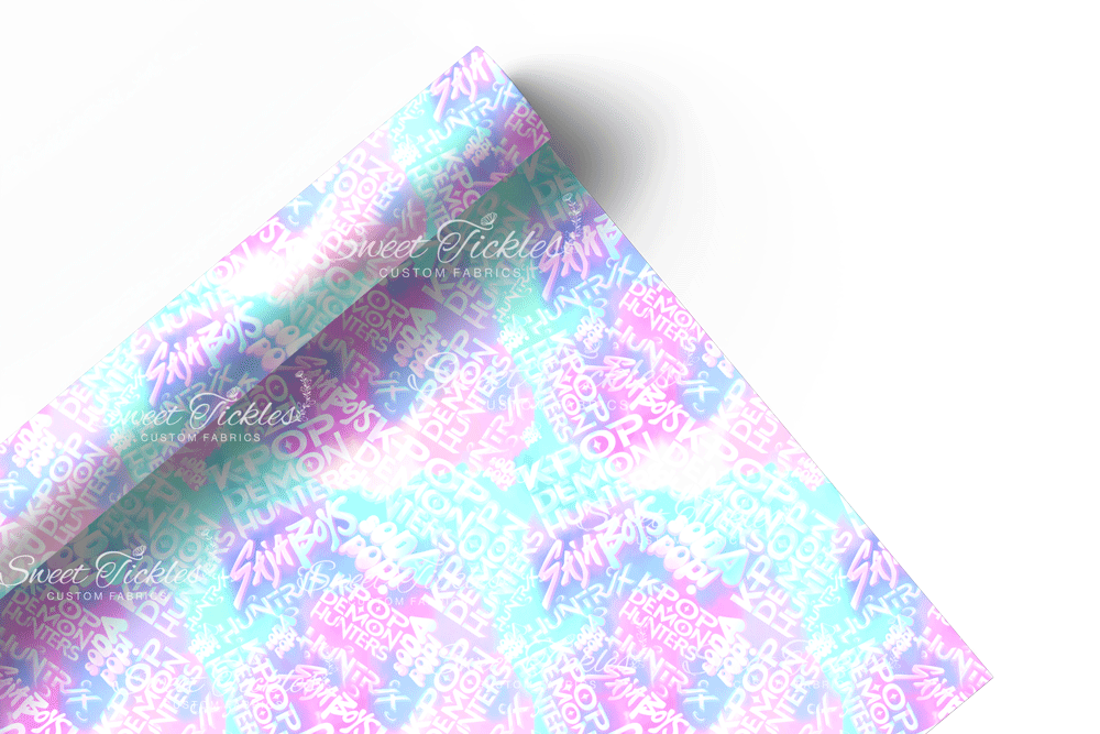 Preorder R76 KPDH 2.0 - Coordinate Words - Pink/ Teal- Vinyl