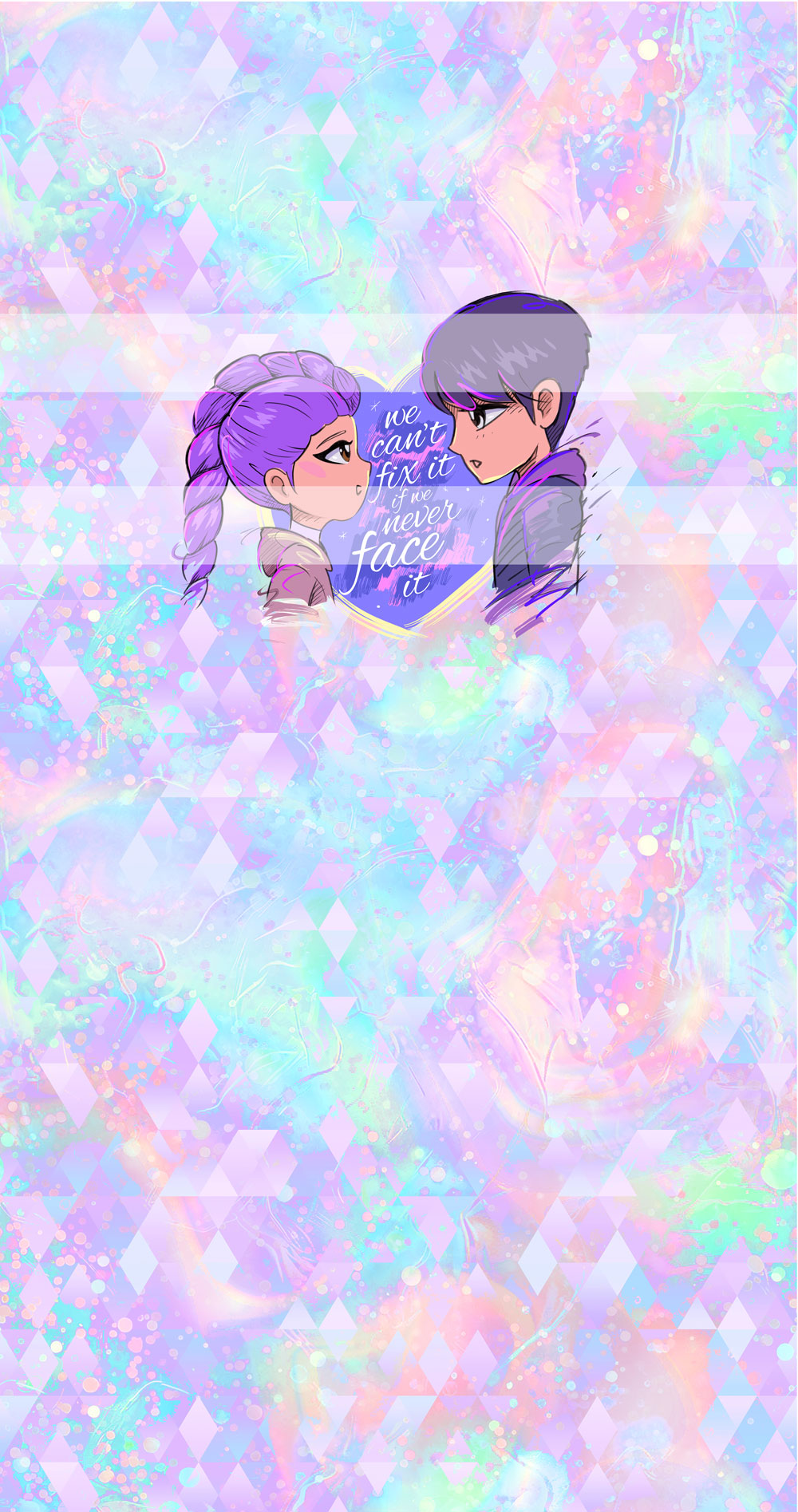 Preorder R74-KPDH Kawaii- Panel - Child, Big kids, Adults) Love Heart