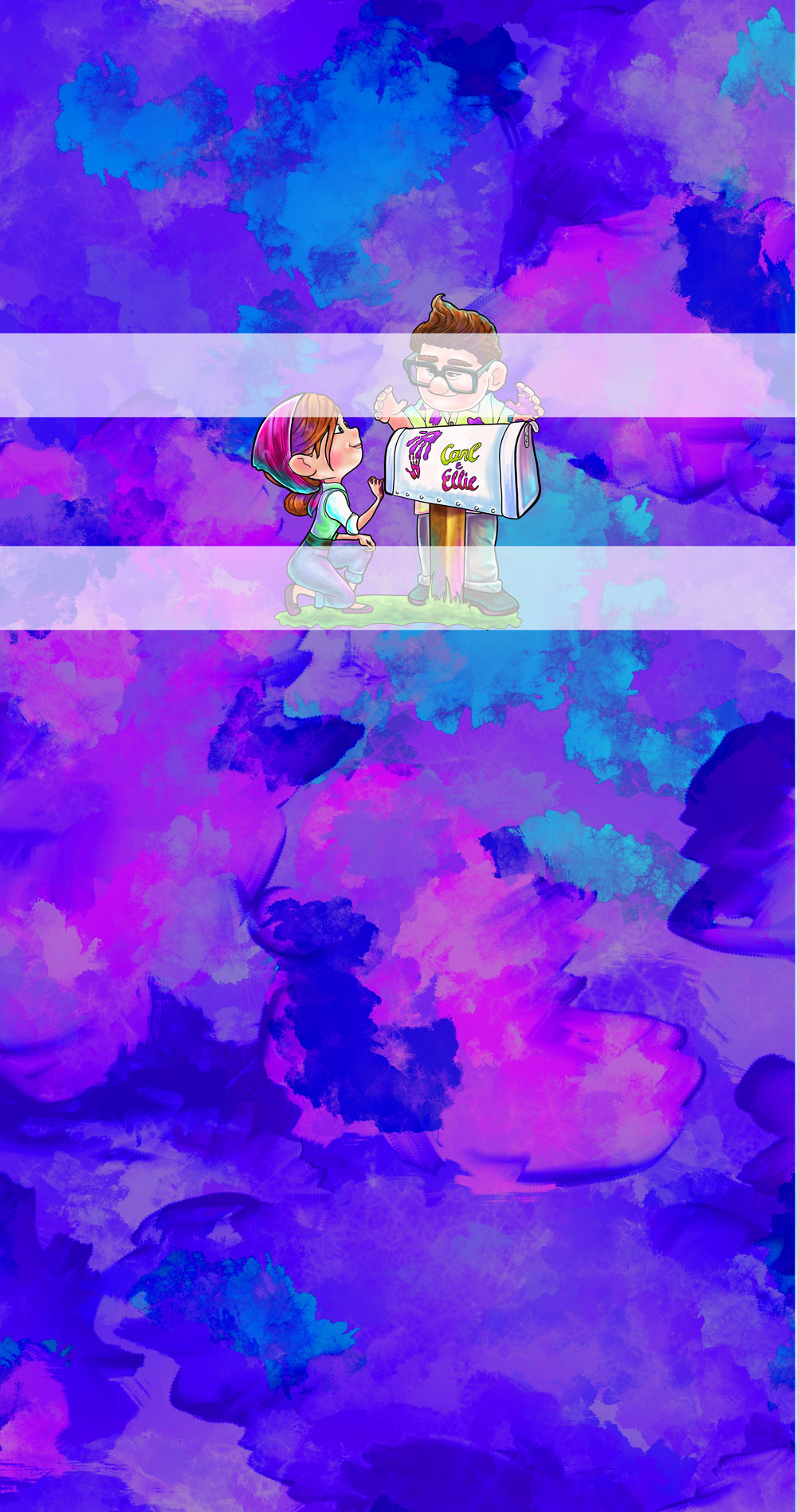 Preorder R71- Adventures Await- Panel - Child, Big kids, Adults) Mailbox- Purple Bluish