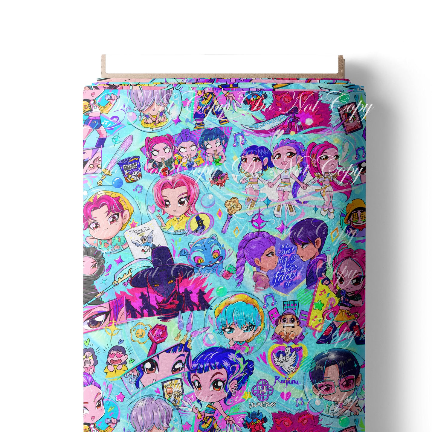 Preorder R74-KPDH Kawaii Collection Main Print - Blue - Cotton Canvas