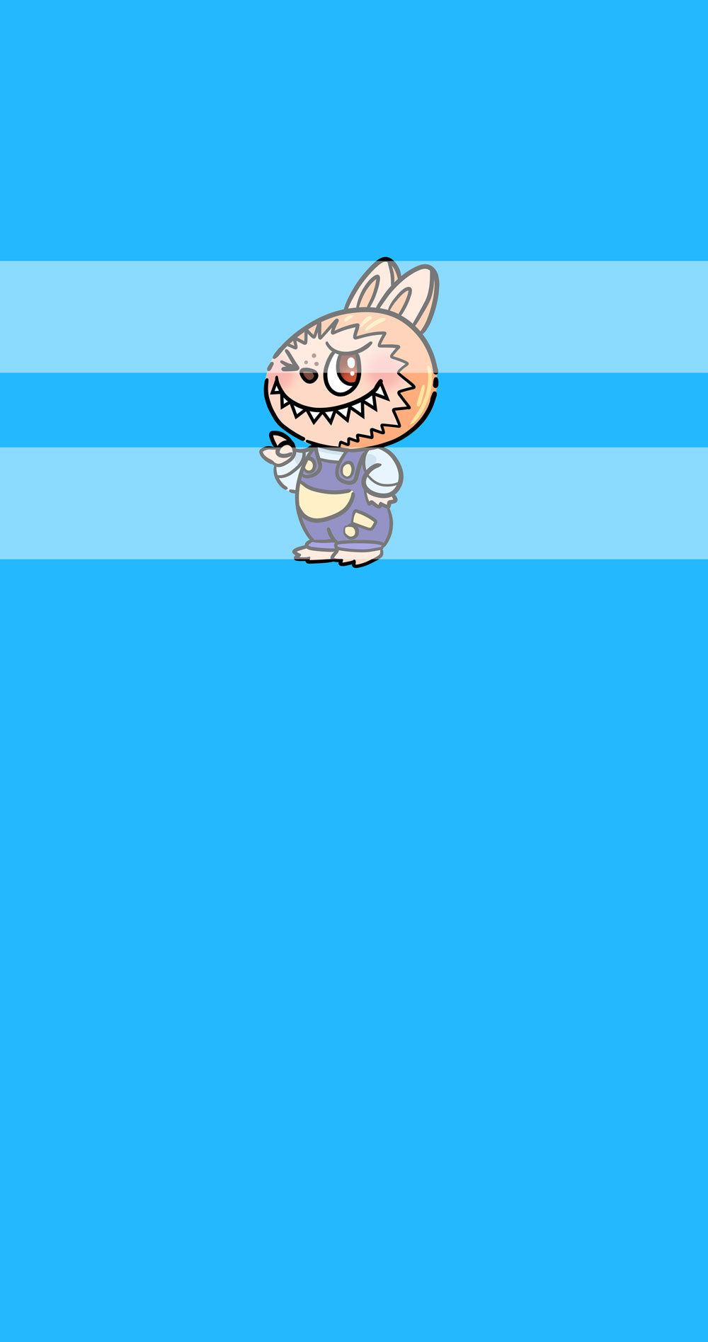 Preorder R74-Bubu Panel - Child, Big kids, Adults)-Orange Bubu- Blue