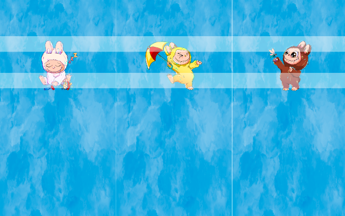 Preorder R69- Labu life-Child/ Big Kids- Panel Set 1- Blue