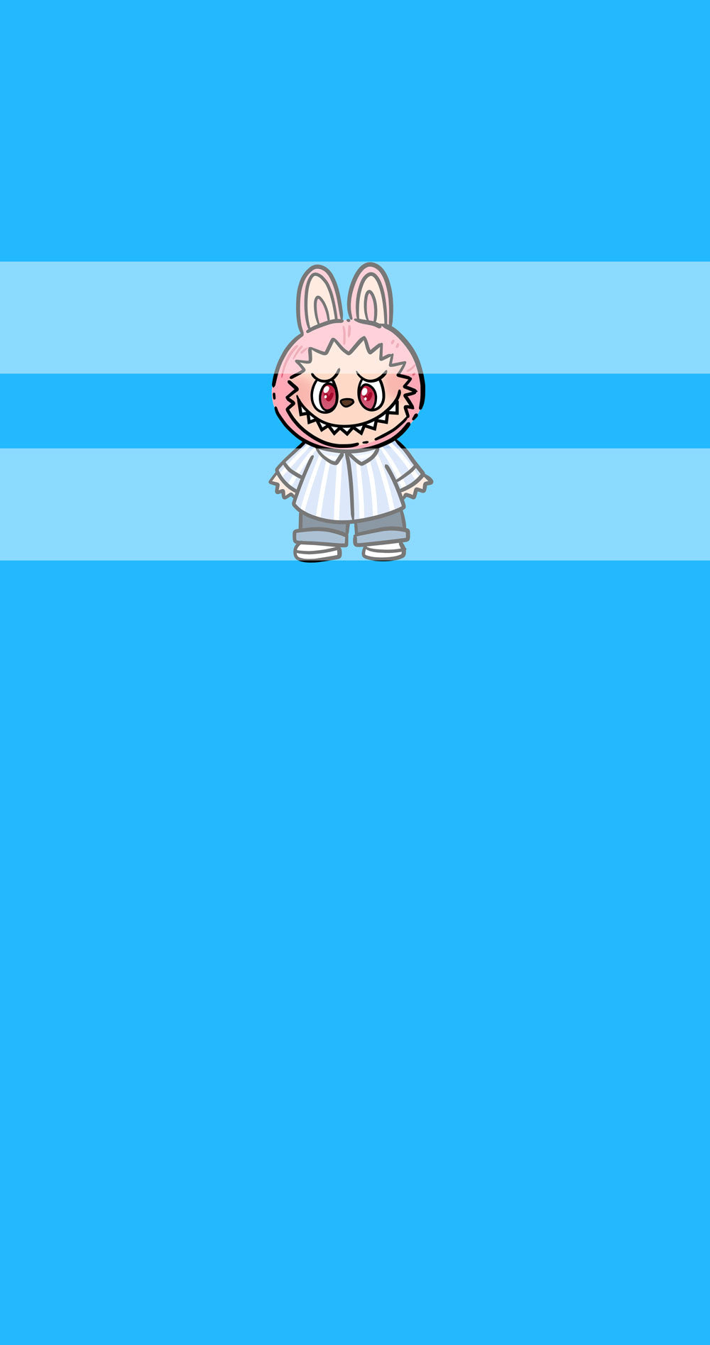 Preorder R74-Bubu Panel - Child, Big kids, Adults)-Pink Eye - Blue