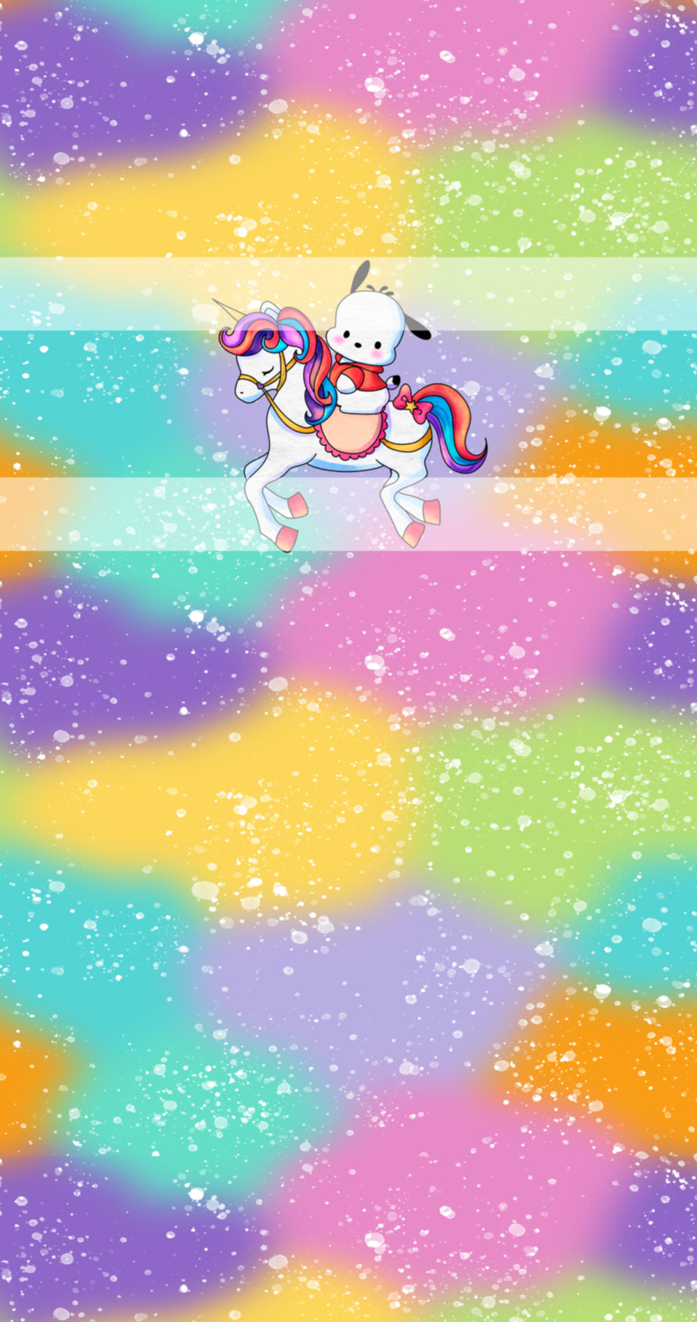 Preorder R70- Hello UniTown Pocha- Panel - Child, Big kids, Adults) Mimi Happy -Rainbow