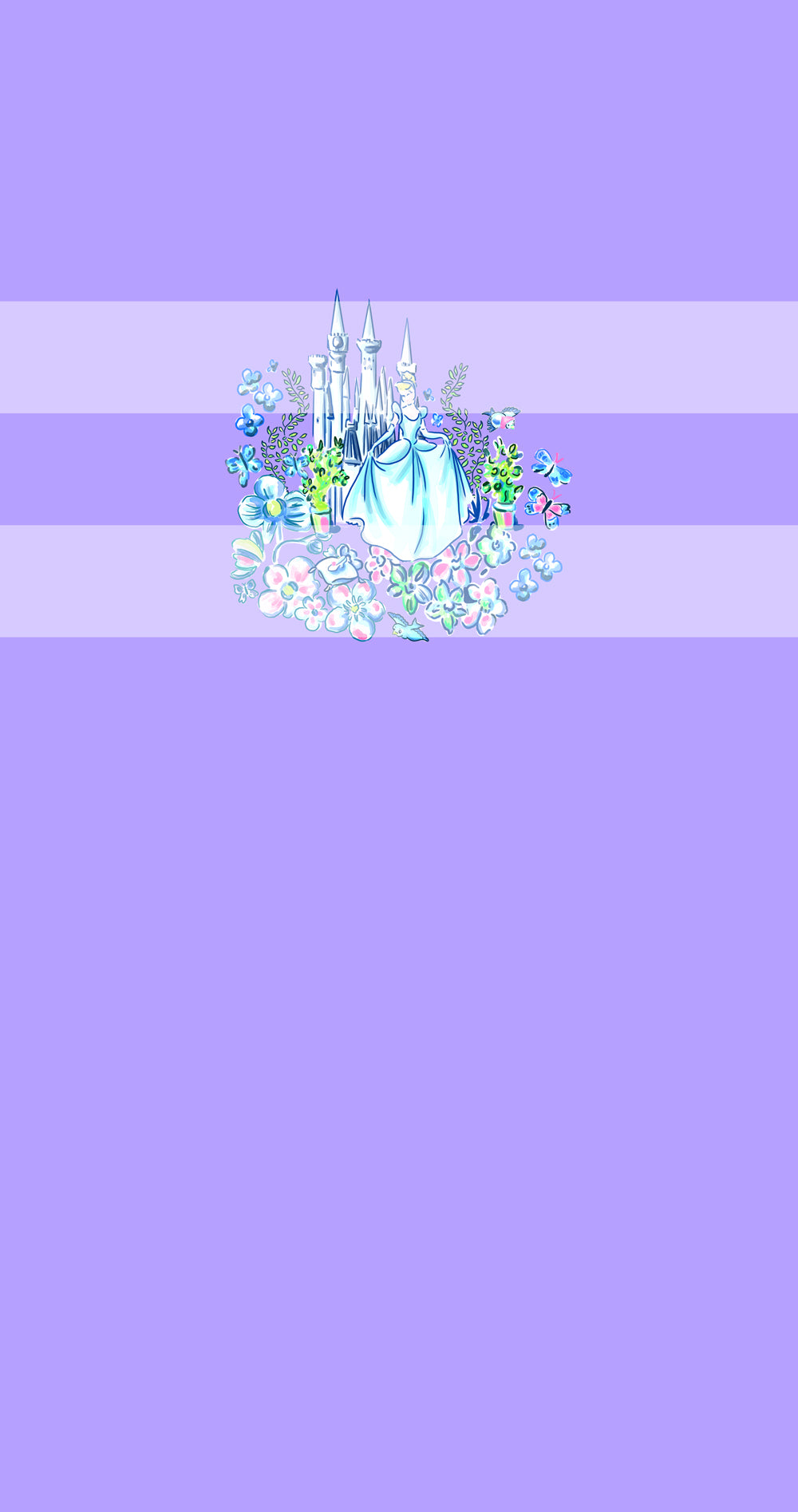 Preorder LP Cinderella- Cinder and Castle Panels- Child, Big kids, Adults)Lilac