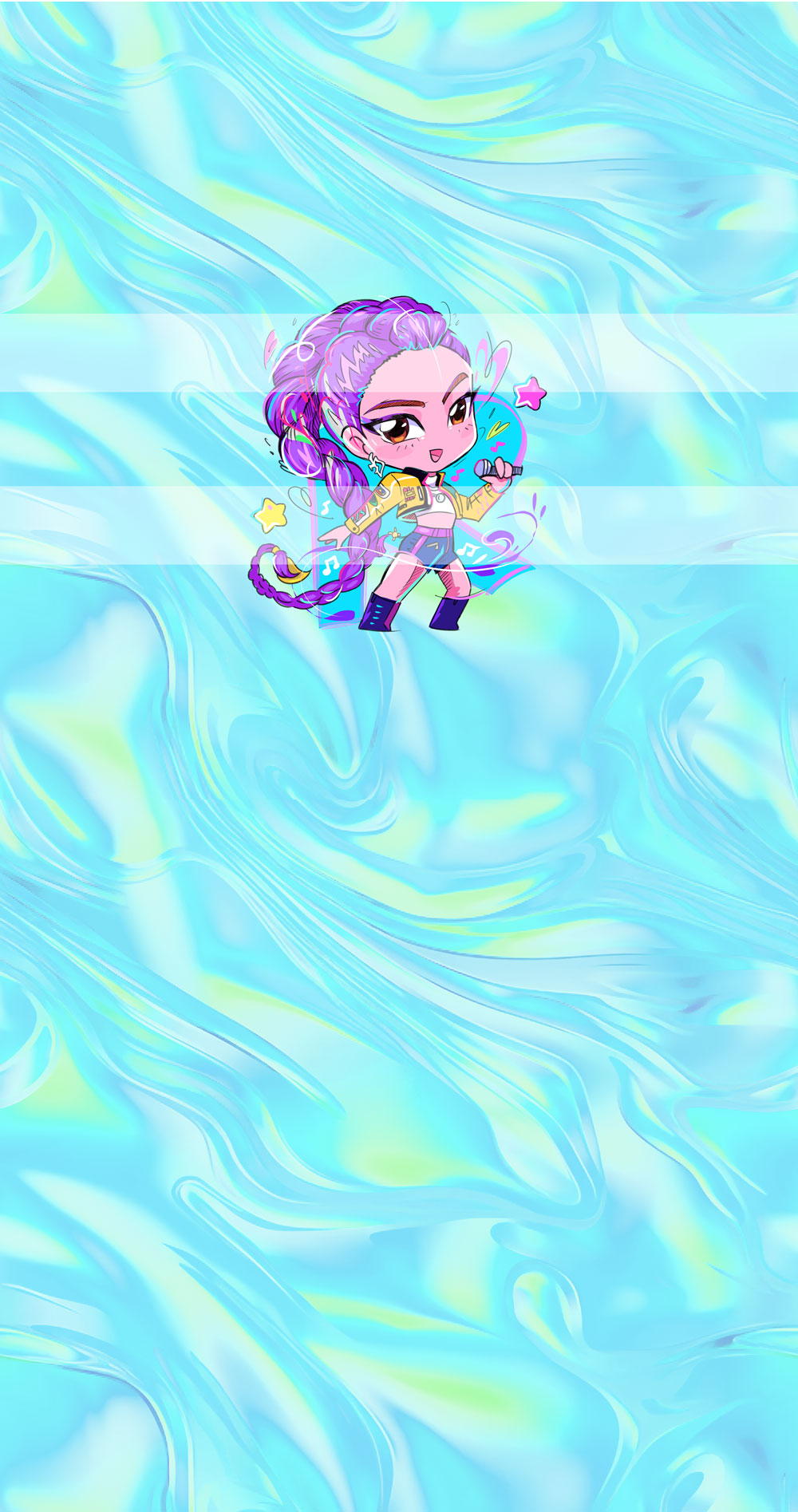 Preorder R74-KPDH Kawaii- Panel - Child, Big kids, Adults) Rumi - Blue