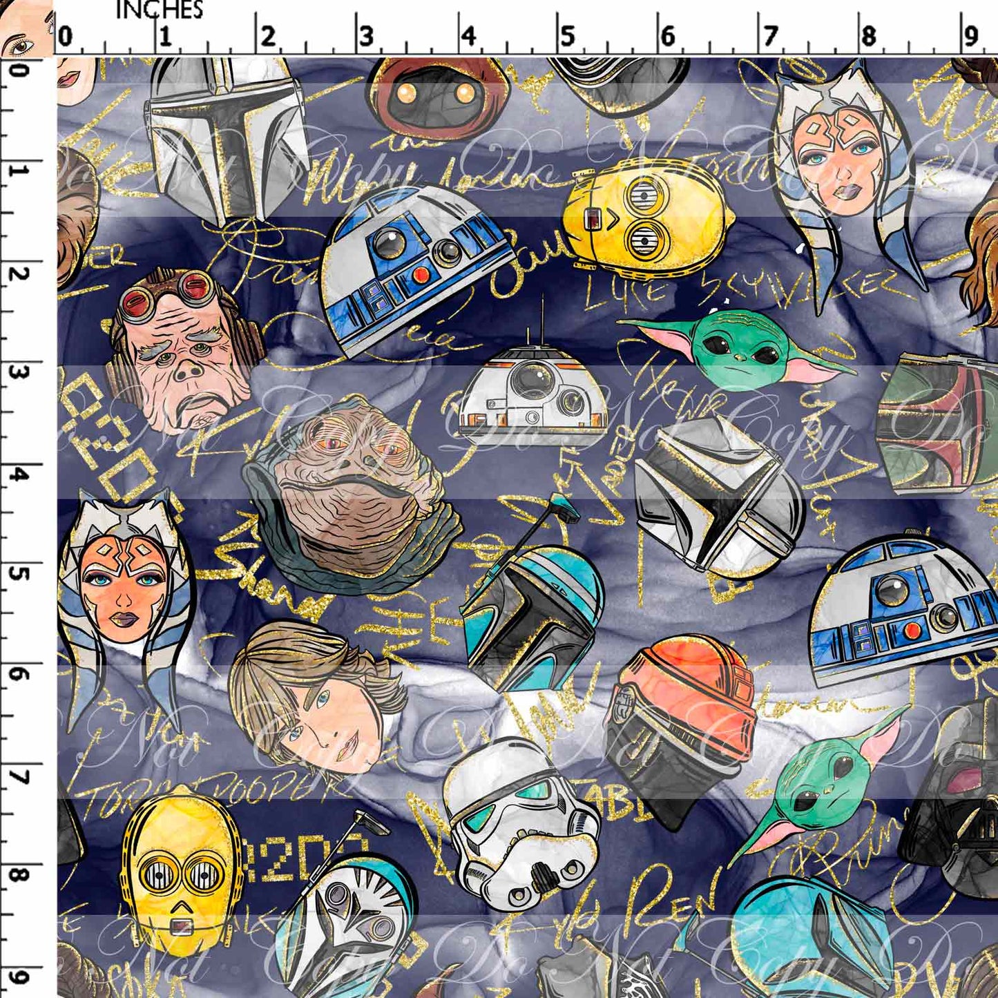 Preorder R52- May The 4TH - Main Print - Small Scale (Blue)