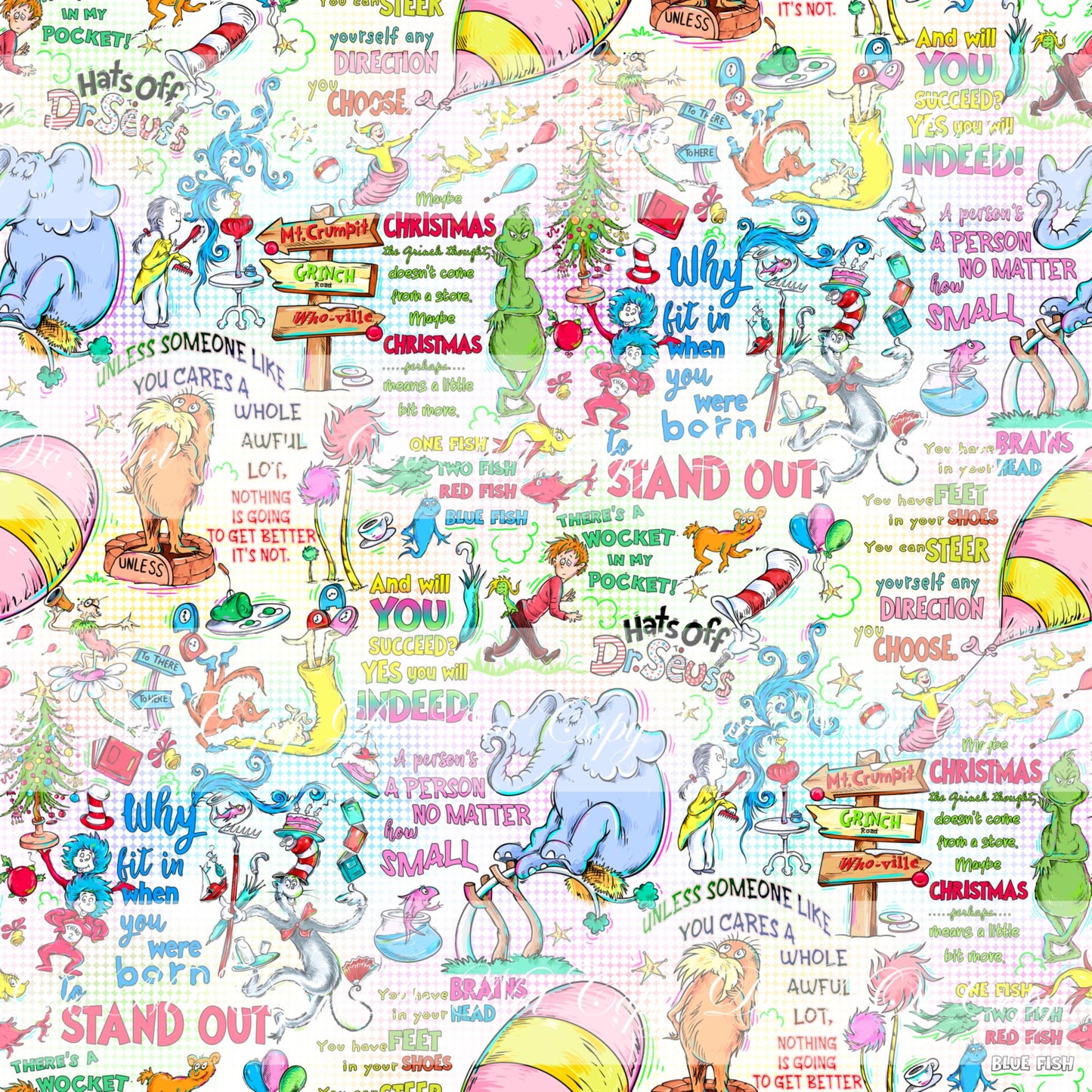 Preorder R66- Bookish/ Reading Corner - Seuss Soft Pastel- Stacked Main