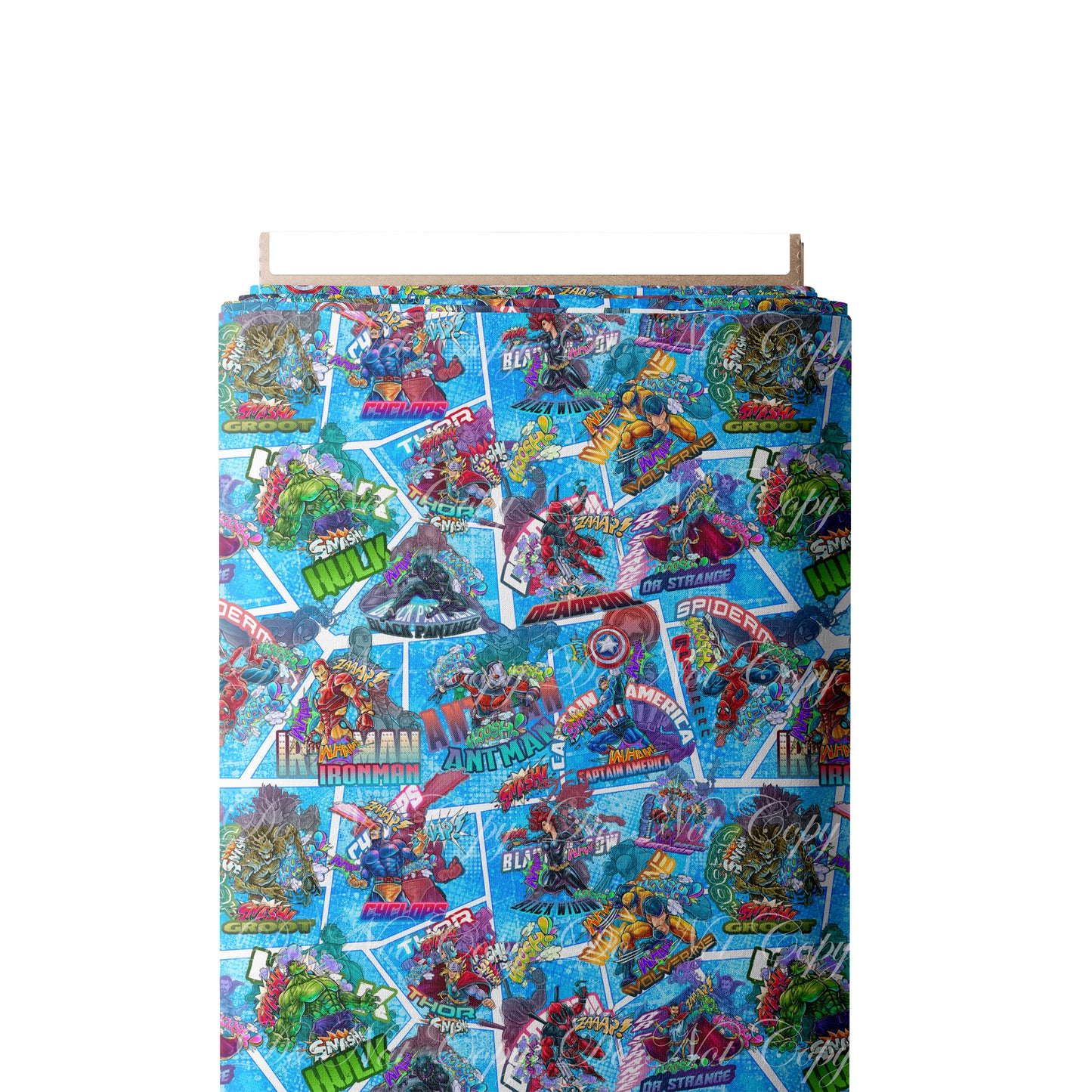 Preorder R68 - Marvel Heroes- Blue Comic Style