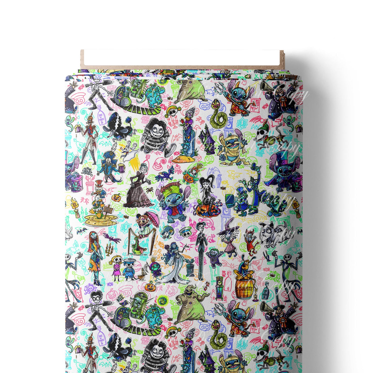 Retail Foolish Round Collection- White Main- Waterproof Canvas