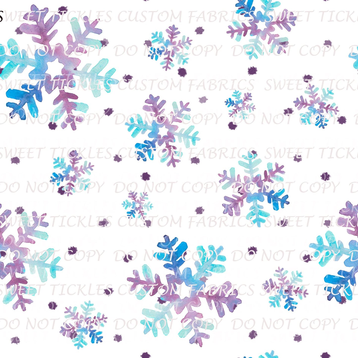 Retail Into the Unknown -Snowflakes in White Background