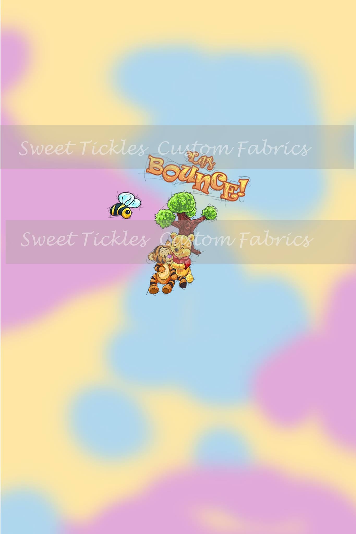 Preorder R38 - Magic Bear -Let's Bounce- Multicolor Panel(Child, Big kids, Adults)