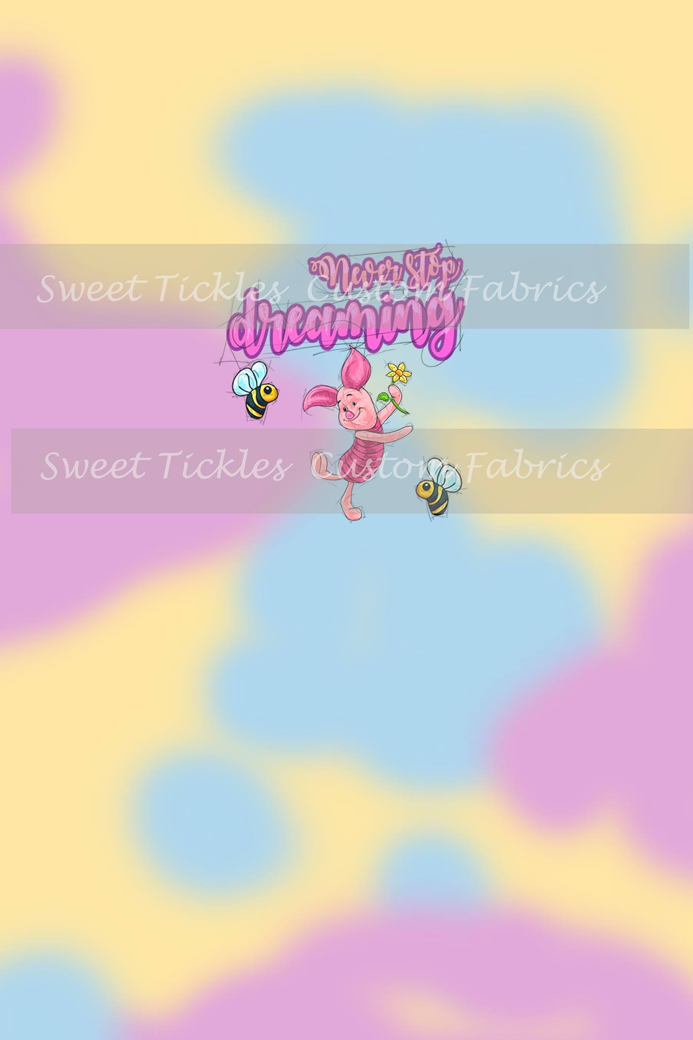 Retail Magic Bear Multicolor- Never Stop Dreaming- Panel