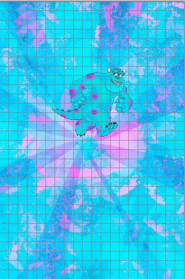 PREORDER R20 Monster Under My Bed-Blue Monster- Adult Panel