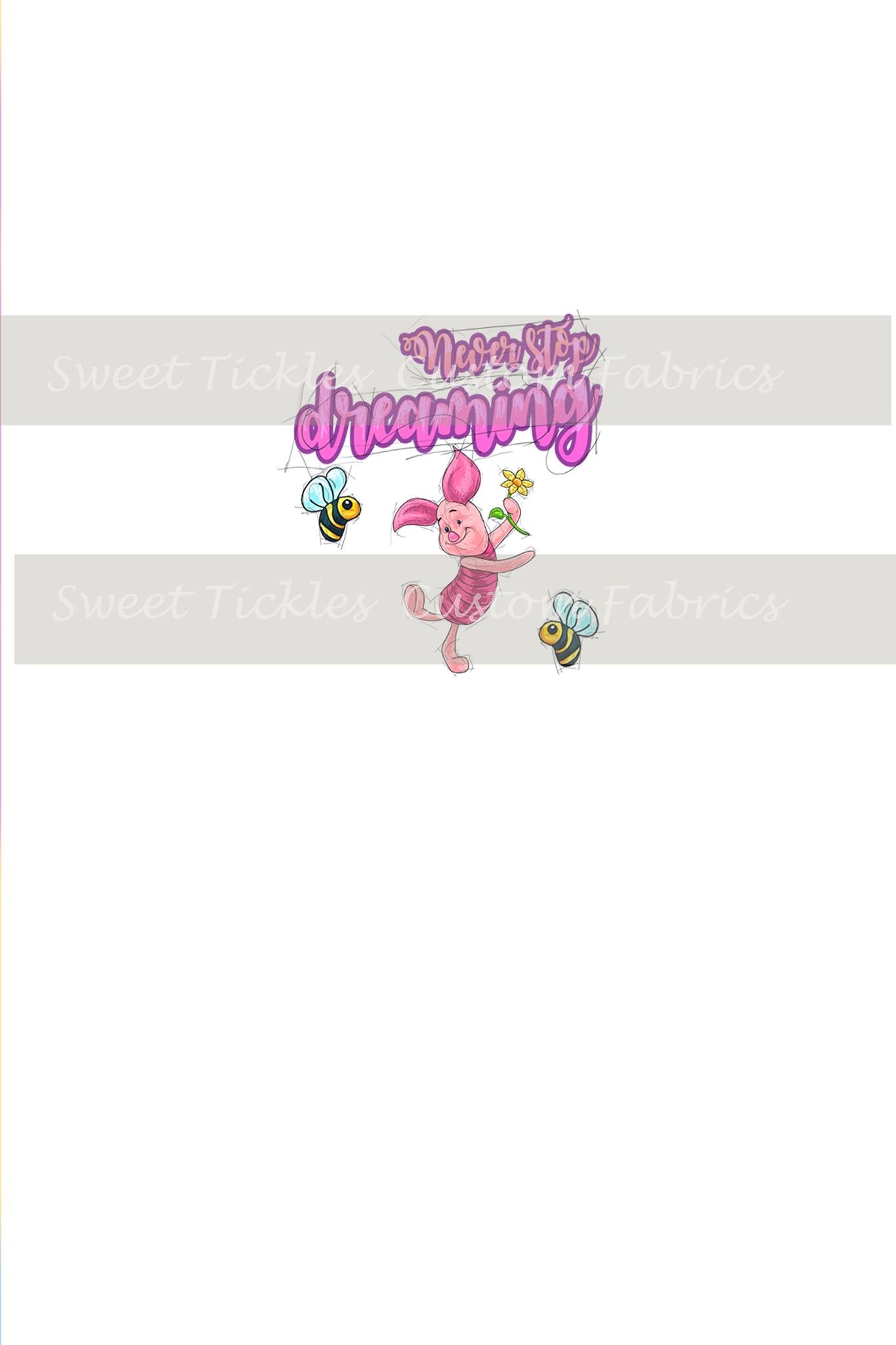 Preorder R38 - Magic Bear -Never Stop Dreaming- White Panel(Child, Big kids, Adults)