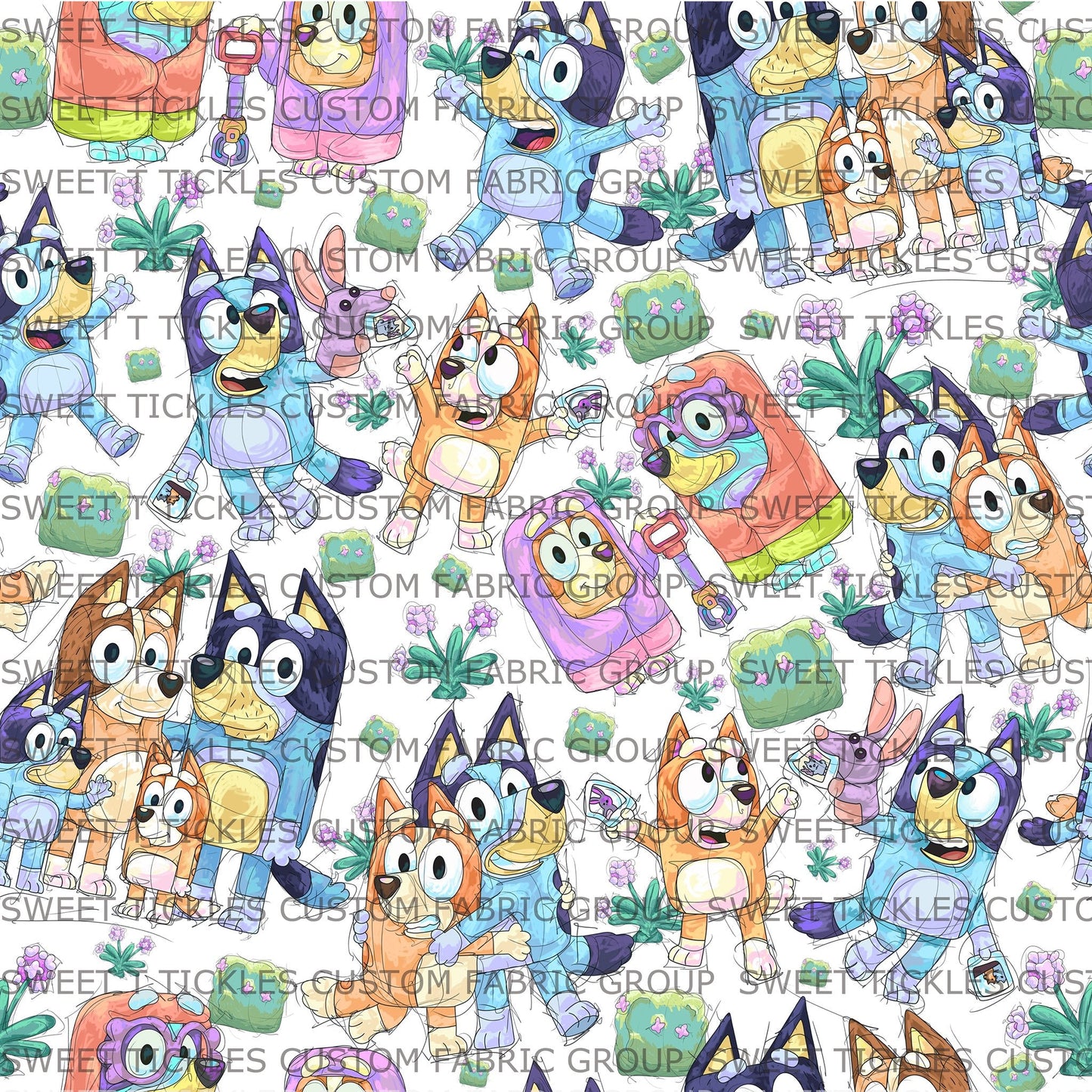 Preorder R19- Puppy Adventures Main print White Regular Scale