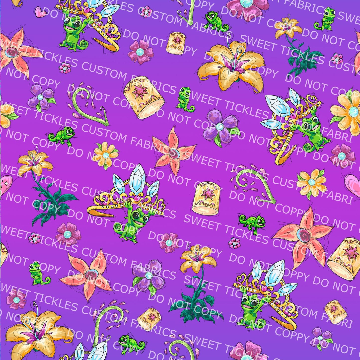 Preorder R21- Hair We Are- Light Purple Coordinate Crown, Lanterns