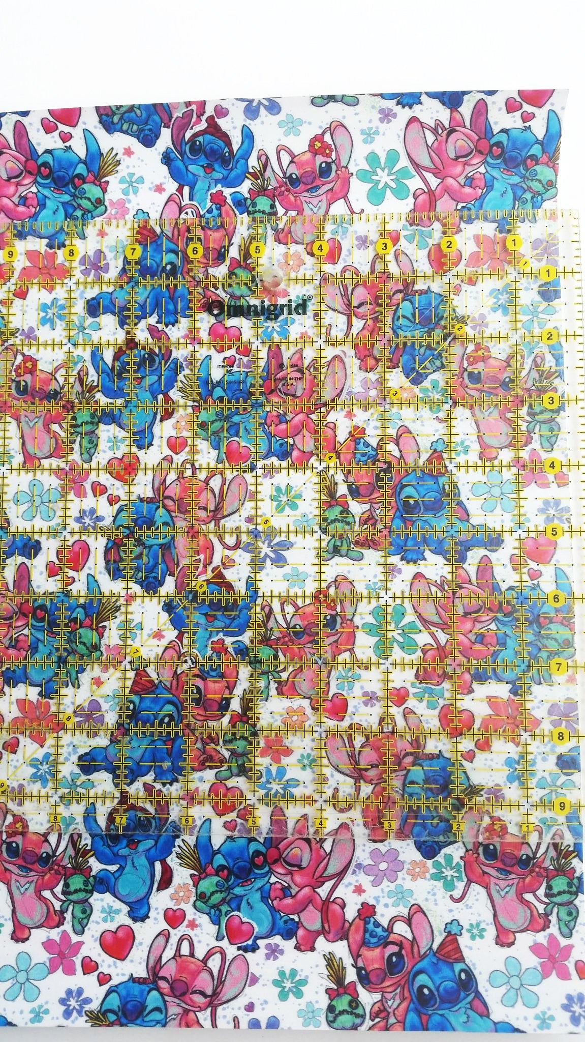 Retail-Angel and Stitch in White-Vinyl/Faux Leather Sheet