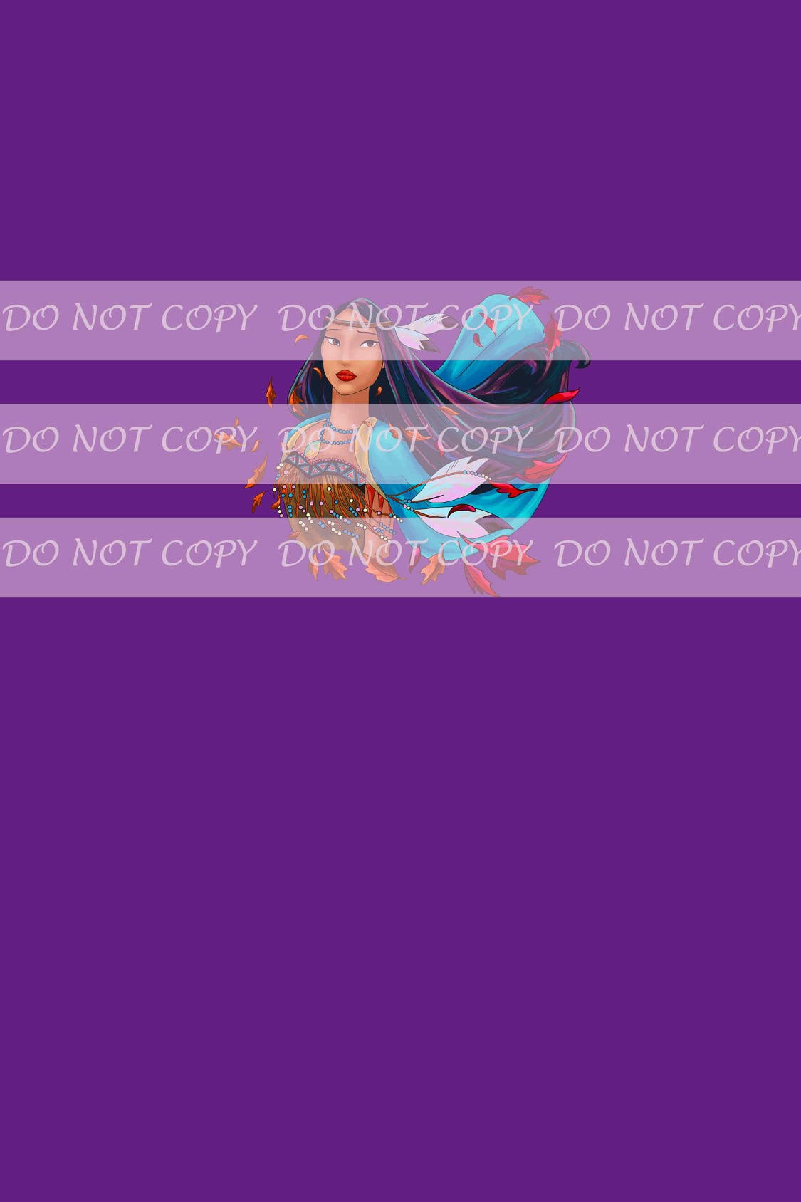 Retail Colors of The Wind- Pocahontas and Leaves-Panels(Purple)