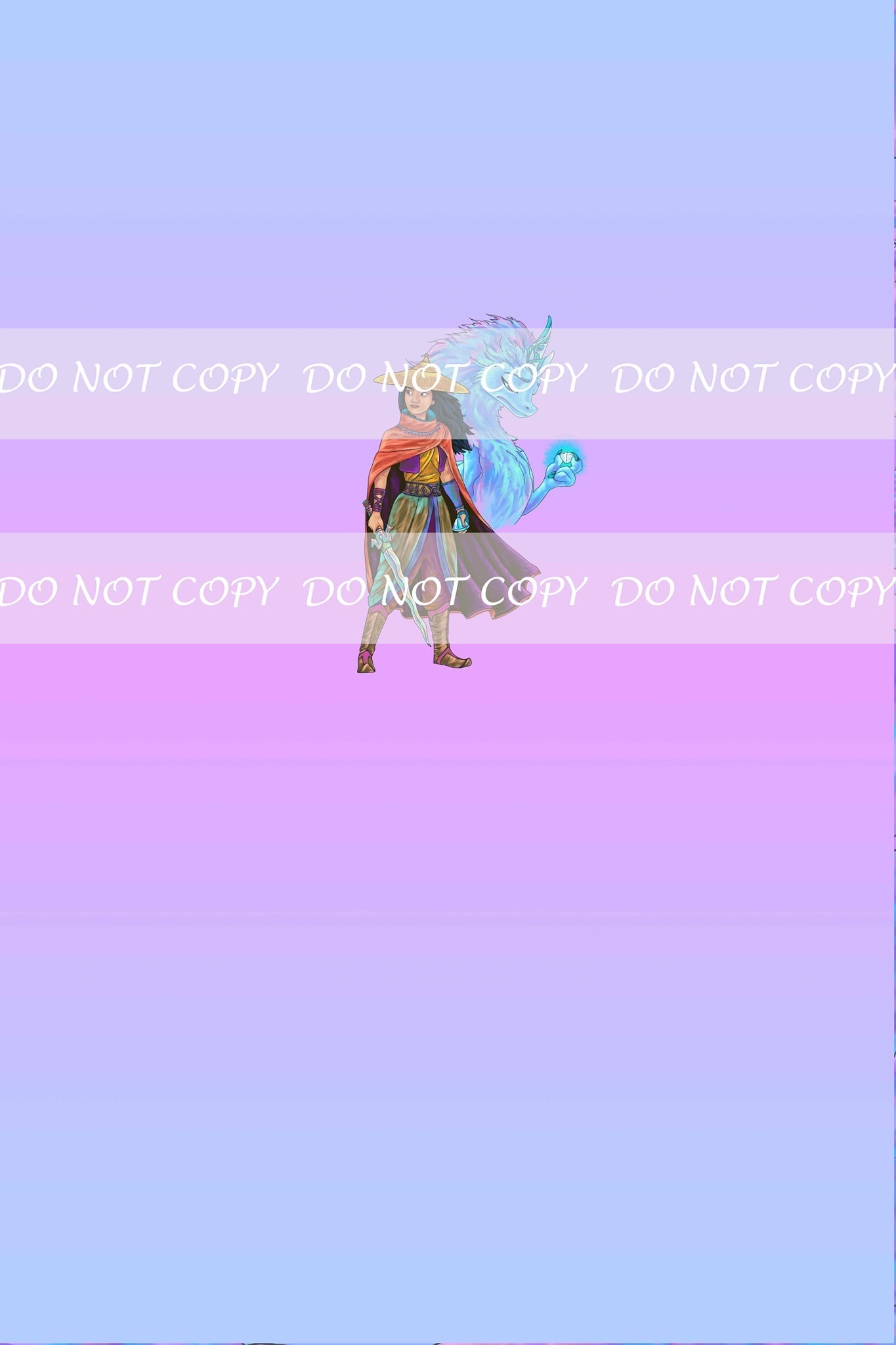 Retail Guardian of The Dragon Gem - Girl and Dragon -Panels