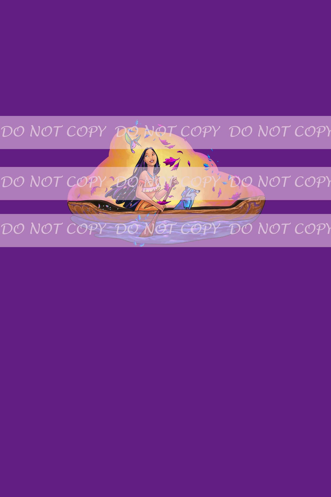 Retail Colors of The Wind- Boat Scene-Panels(Purple)