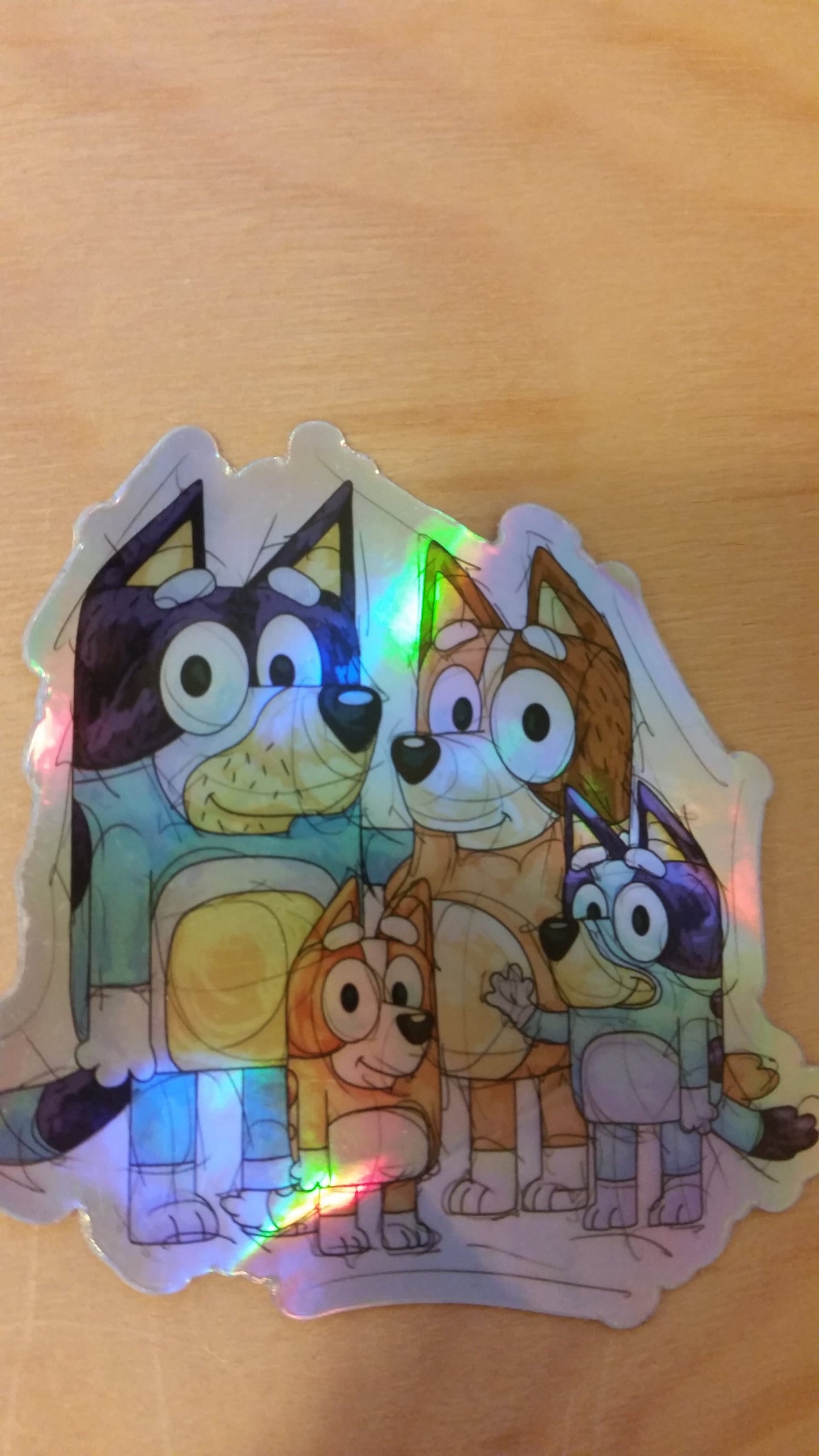 Vinyl Sticker- Family Portrait- Holographic