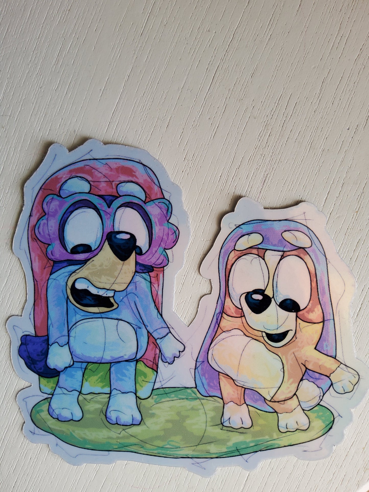 Vinyl Sticker- Rita and Janet Holographic