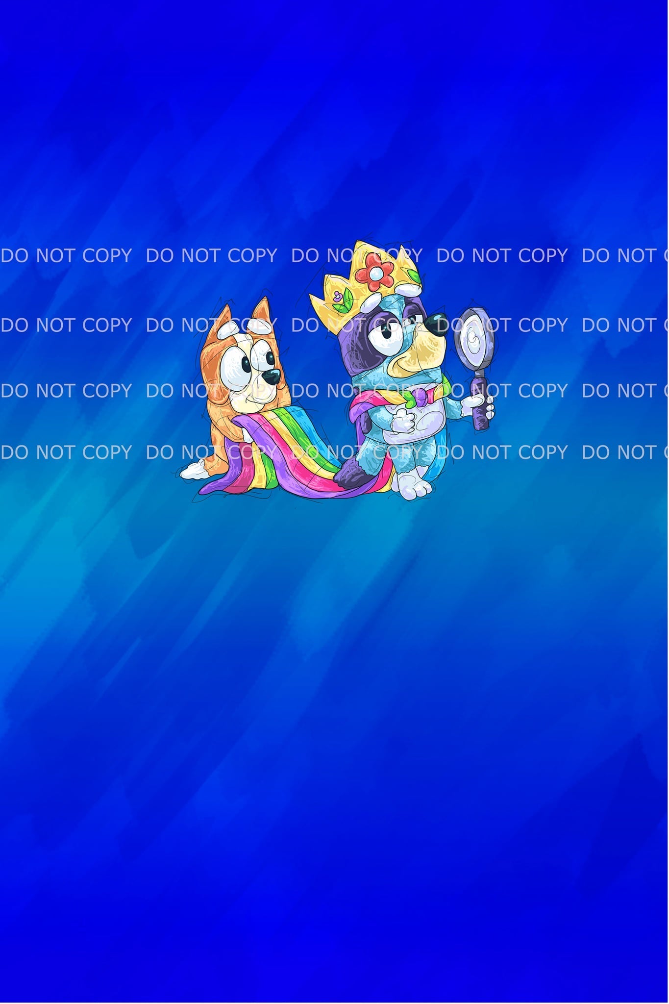 Retail Puppy Adventures 2.0- Let's Play Queens - Panels (Blue)