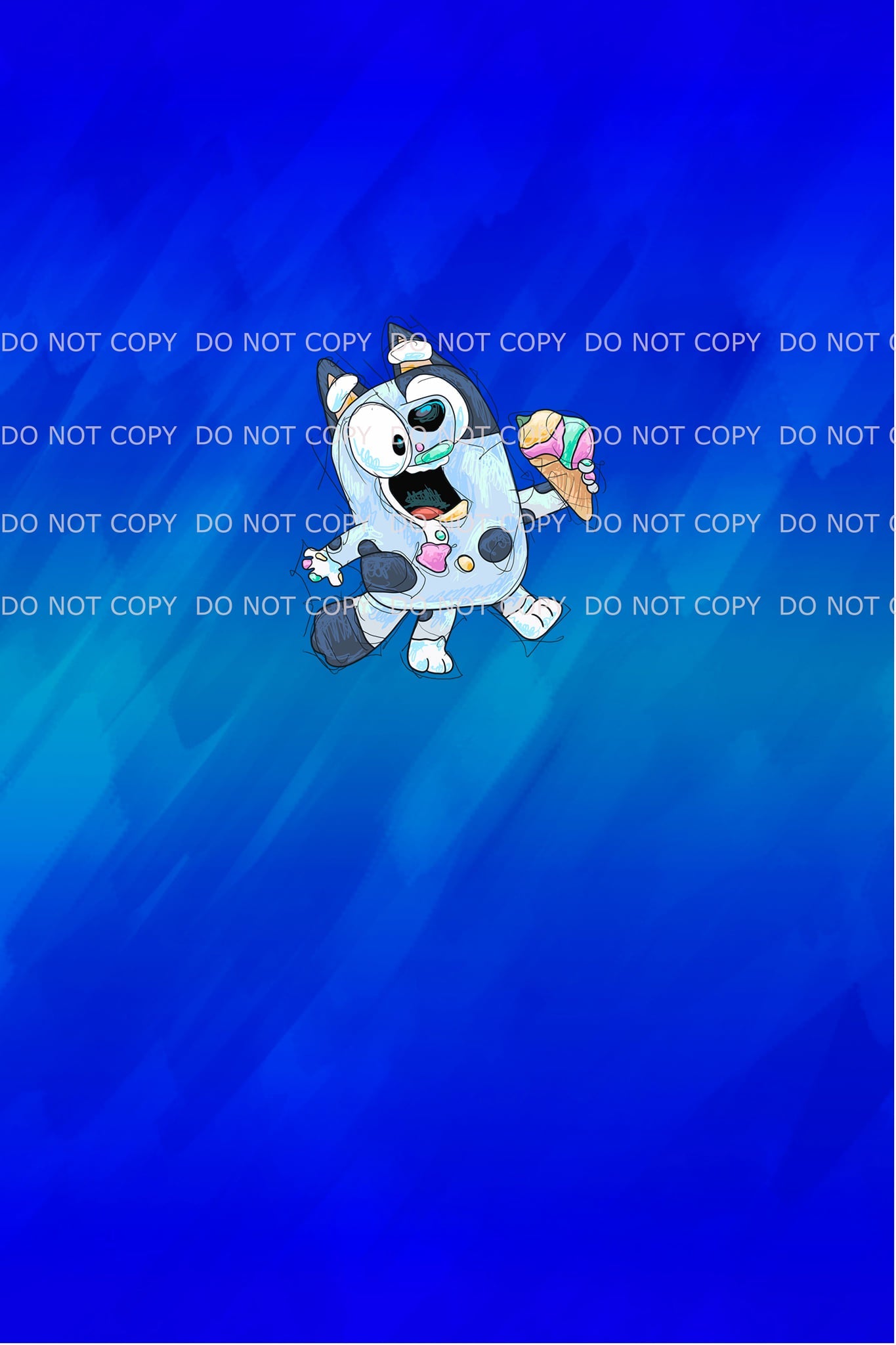 PREORDER R27- Puppy Adventures 2.0- Grey Little Dog- Panels (Blue)