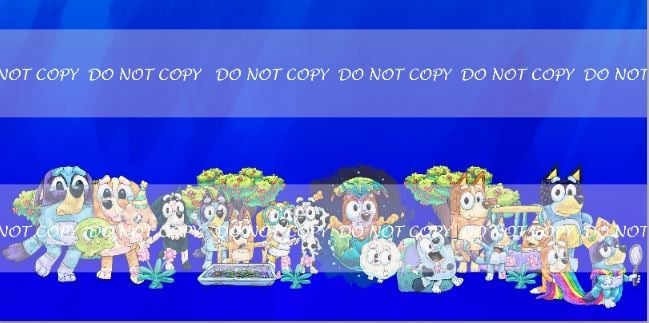 Retail Puppy Adventures 2.0 - Blue - Double Border Print