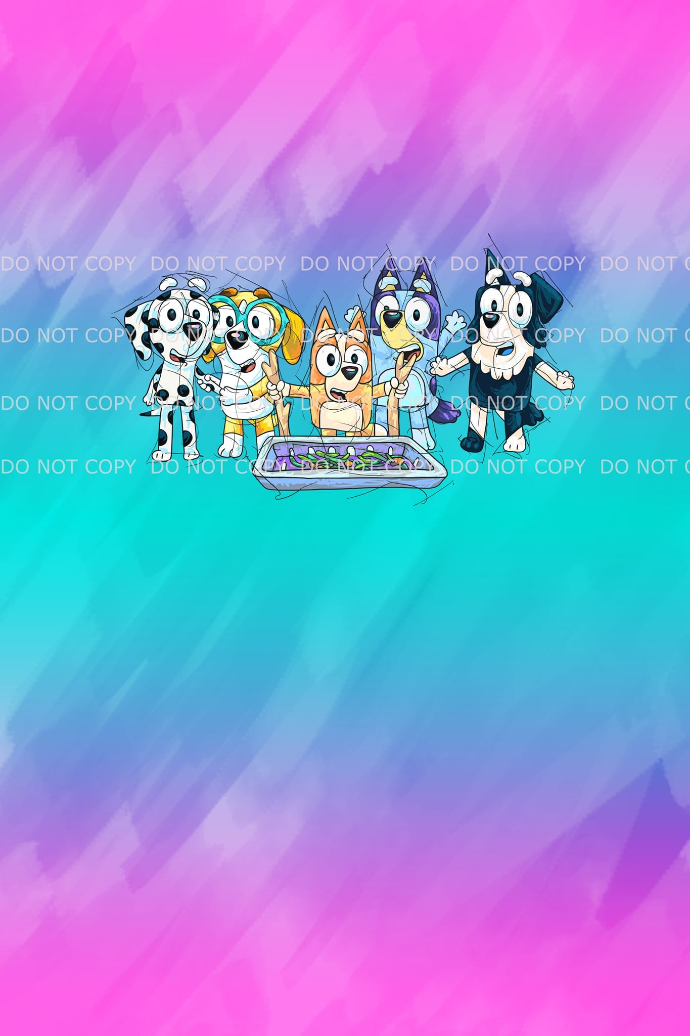 PREORDER R27- Puppy Adventures 2.0- Friends Panels (Colorful Pink)