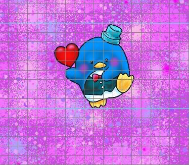 PREORDER R31- Anywhere With You panels- Blue Penguin-Pinkish/ Purple (Child, Big kids, Adults)