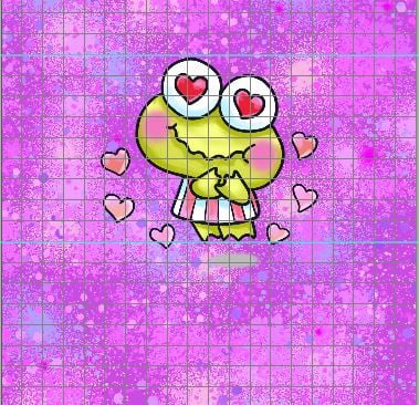 PREORDER R31- Anywhere With You panels- Frog-Pinkish/ Purple (Child, Big kids, Adults)