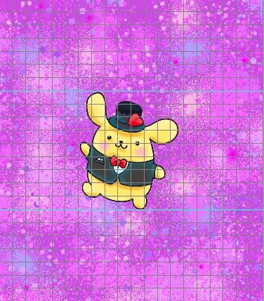 PREORDER R31- Anywhere With You panels- Golden Dog-Pinkish/ Purple (Child, Big kids, Adults)