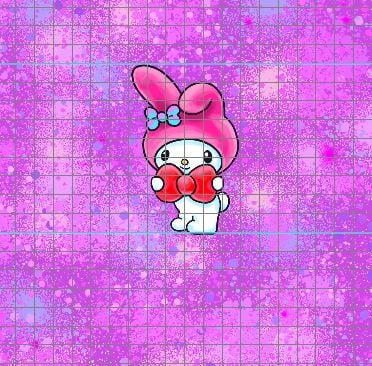 PREORDER R31- Anywhere With You panels- Girl Rabbit-Pinkish/ Purple (Child, Big kids, Adults)