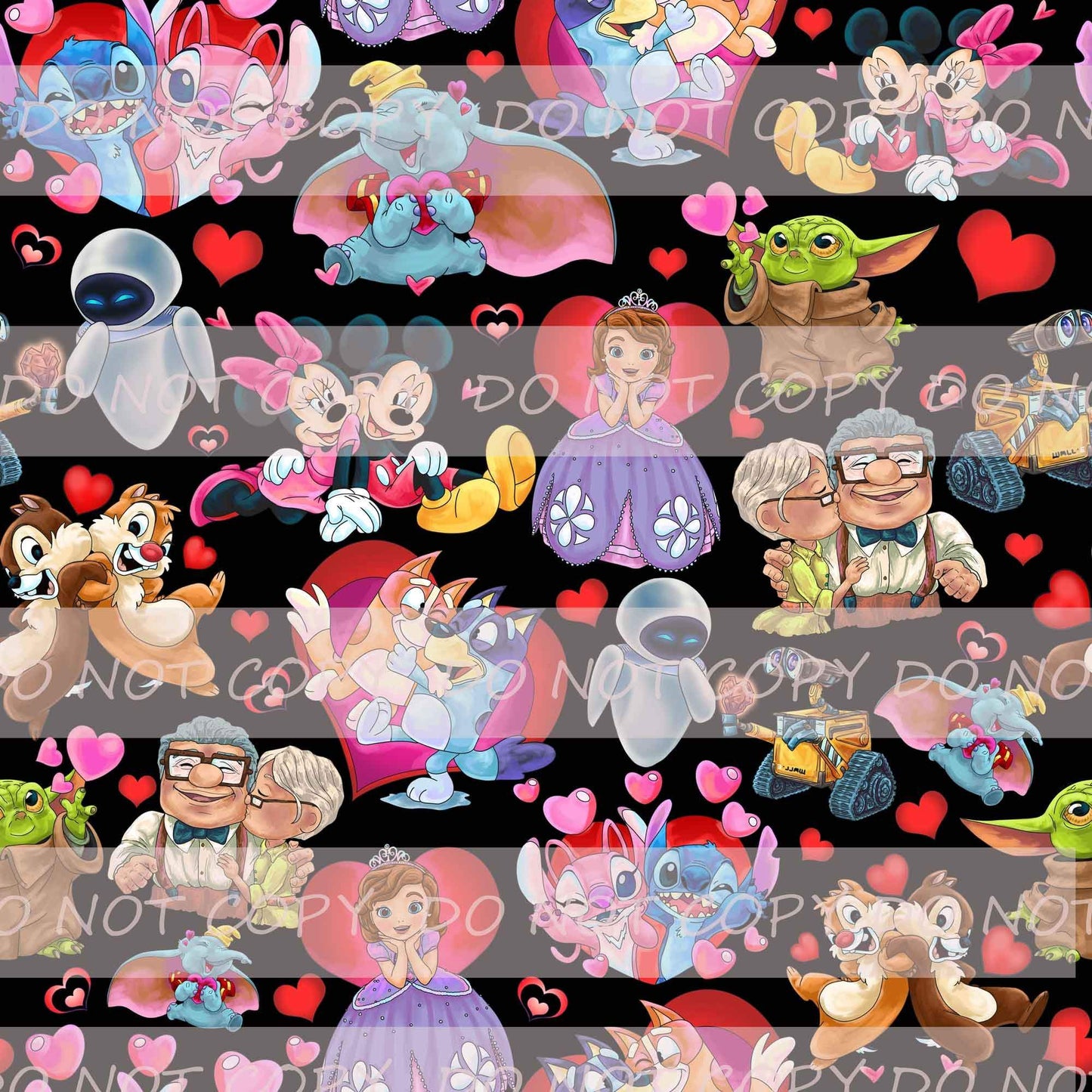 Retail Once upon a Love- Main Print - Black