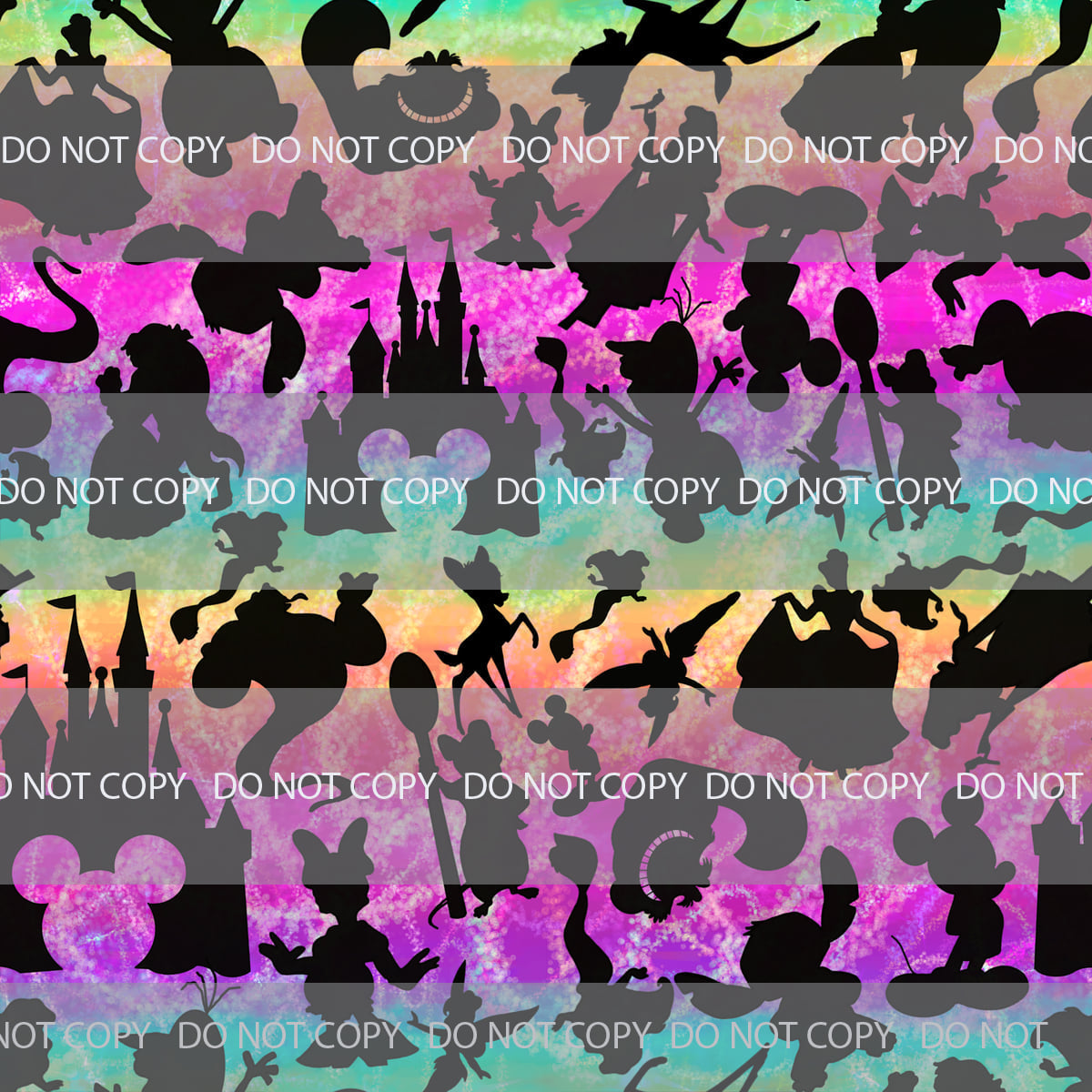 Preorder R35 -Silhouettes - Black Main Print- Small Scale