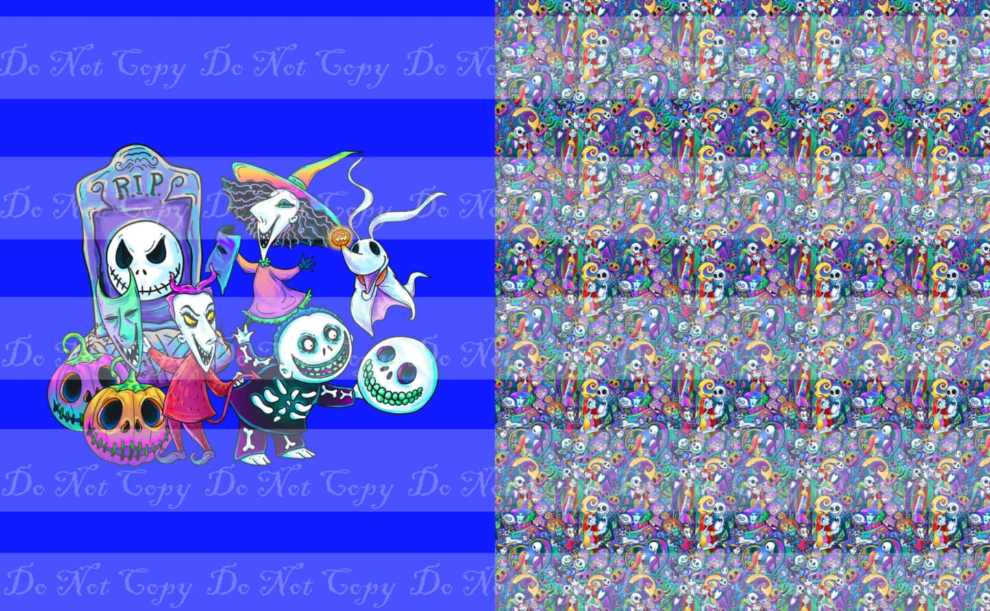 Preorder R36- The Pumpkin King- Child/ Toddler Blanket Topper- The Children- Blue