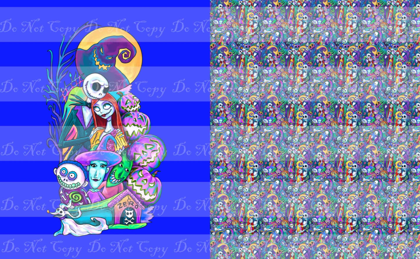 Preorder R36- The Pumpkin King- Child/ Toddler Blanket Topper- Sweet Home- Blue