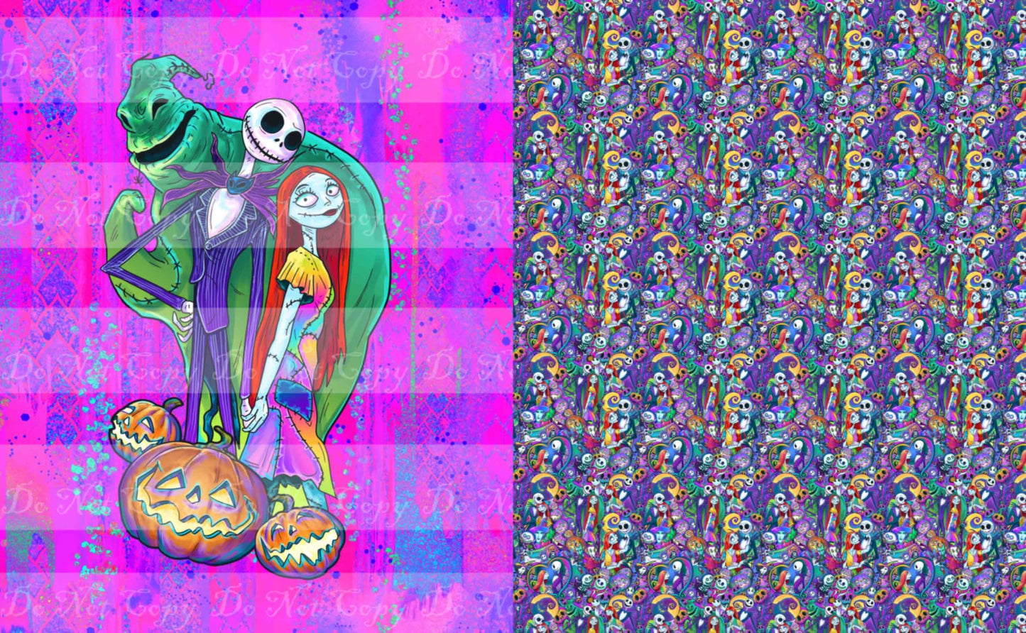 Preorder R36- The Pumpkin King- Child/ Toddler Blanket Topper- The Trio- Magenta/Pink