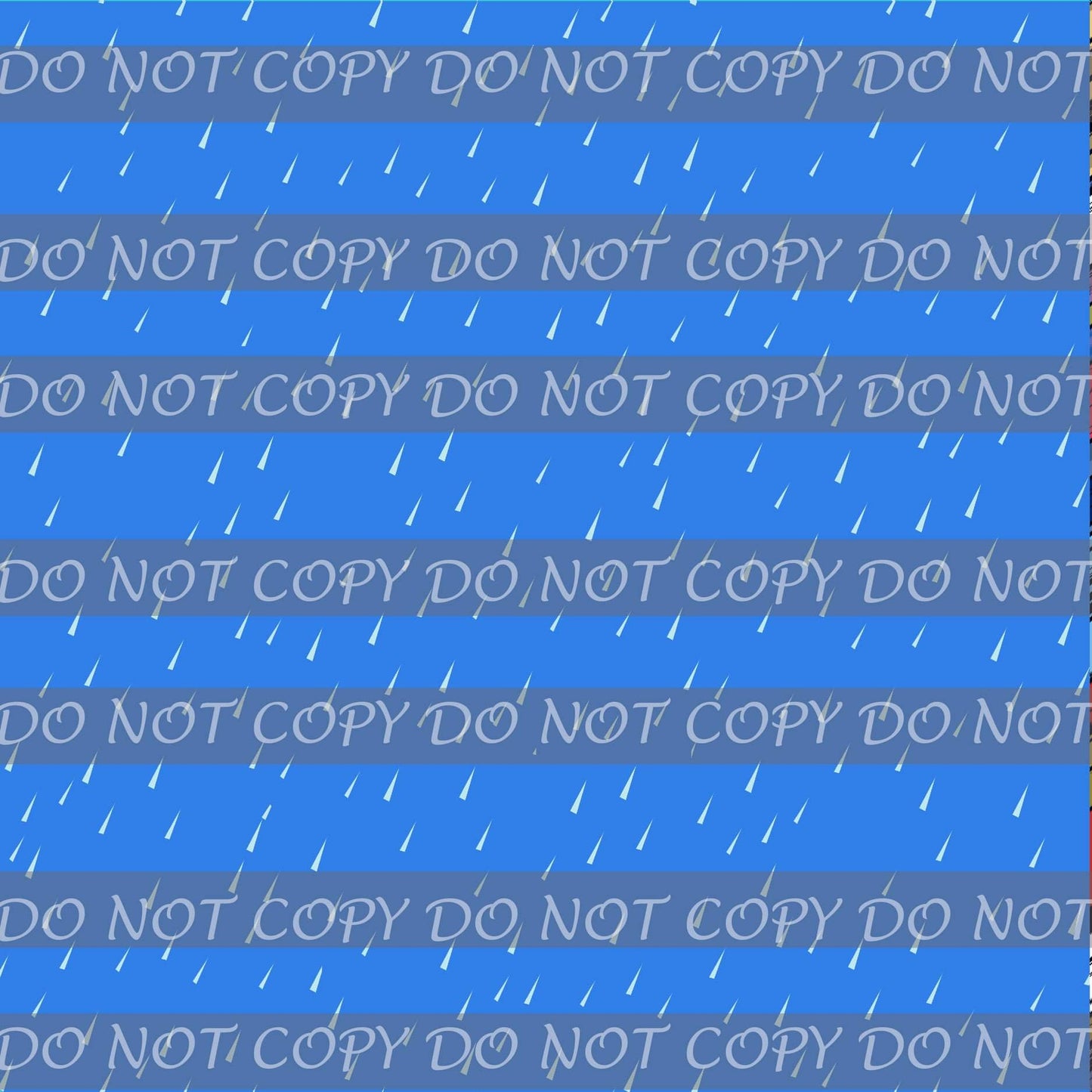 Retail Rainy Days-Rain Drops Coordinate - Blue