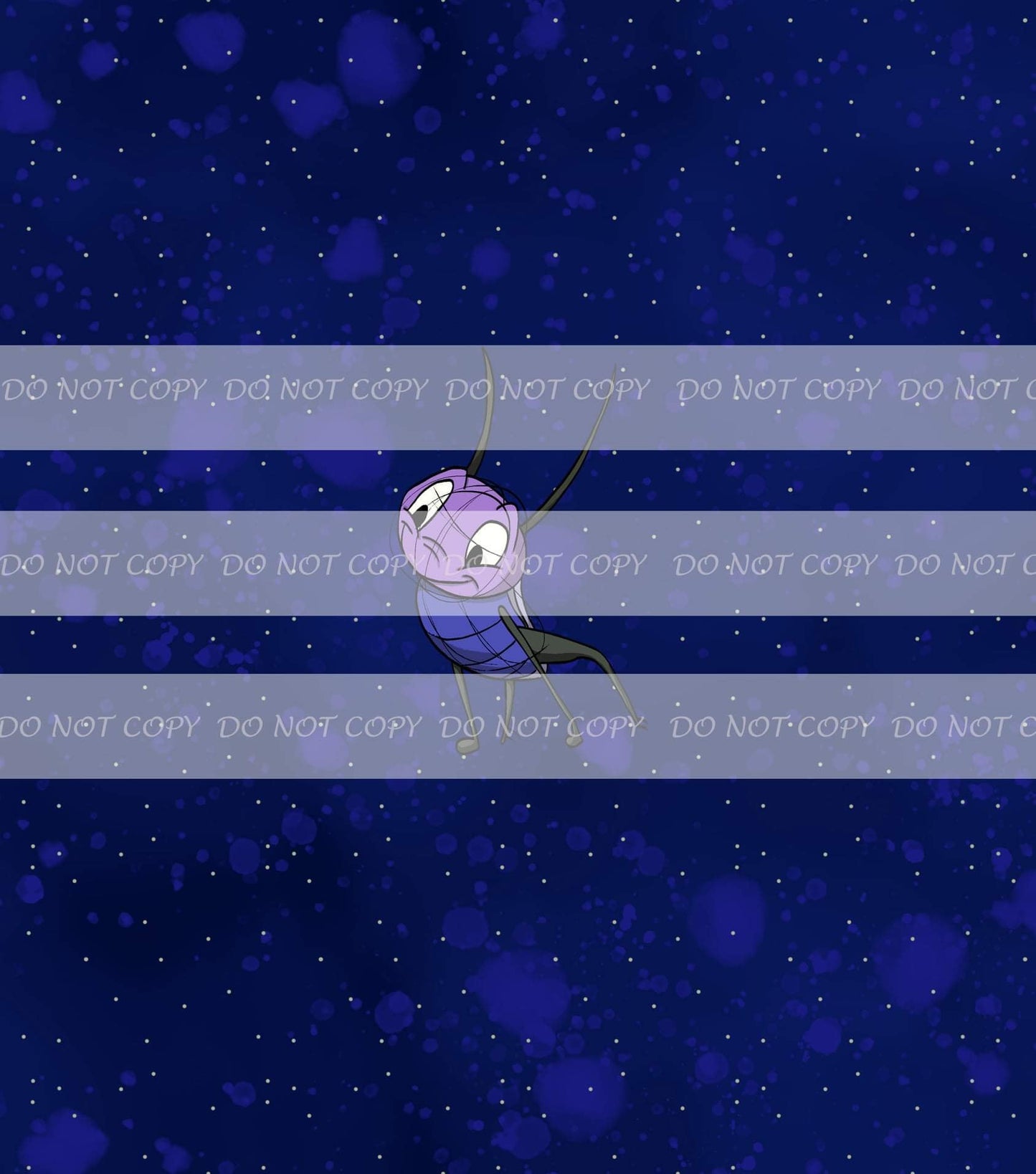 Preorder R34- A Little Bug-Blue and Purple Cricket (Child, Big kids, Adults)