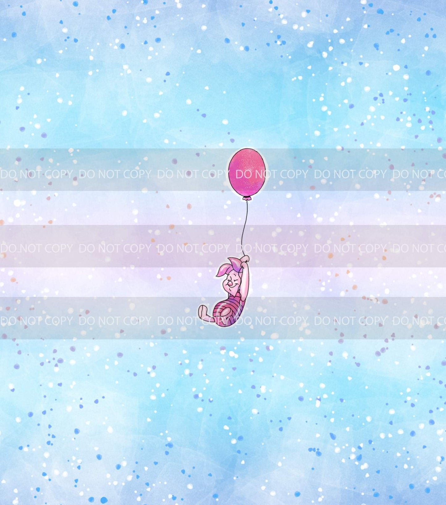 Preorder R34- Floating Away-Pink Piggy (Child, Big kids, Adults)