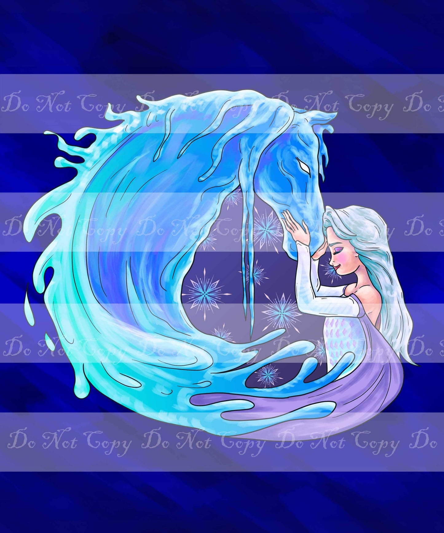 PREORDER R36- Enchanted Forest- Adult Topper-Girl and Magical Horse