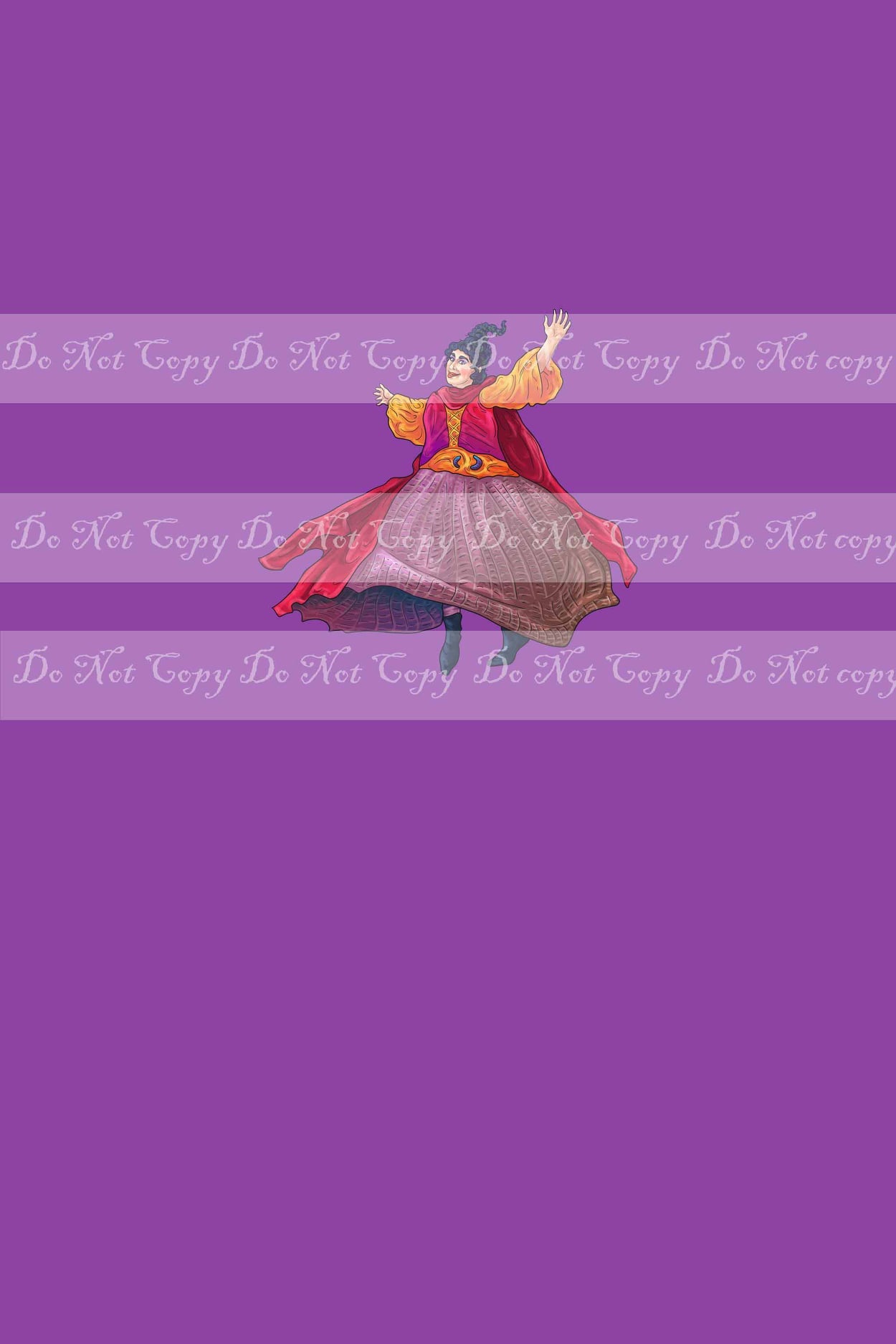 Preorder R36 -Three Sisters-Mary Panel- Purple(Child, Big kids, Adults)